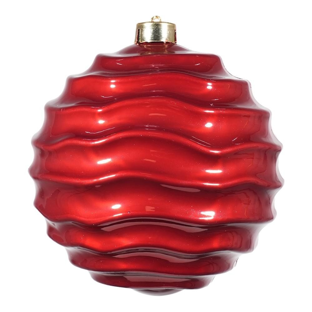 SFERA RIGATA PLASTICA CM.150 ROSSO